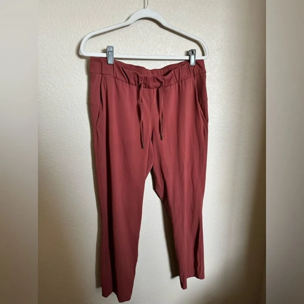 Lululemon On The Fly 7/8 Pant Chianti Size 10 Full On‎ Luxtreme